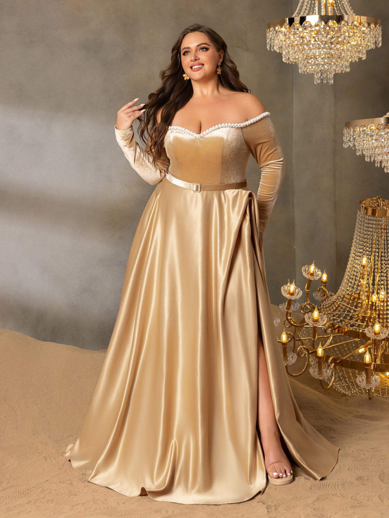 plus size flared skirt dress Plus Size Women's Flare Skirt Tank Dress by ELOQUII in Ombre Curve Blue (Size 18/20)