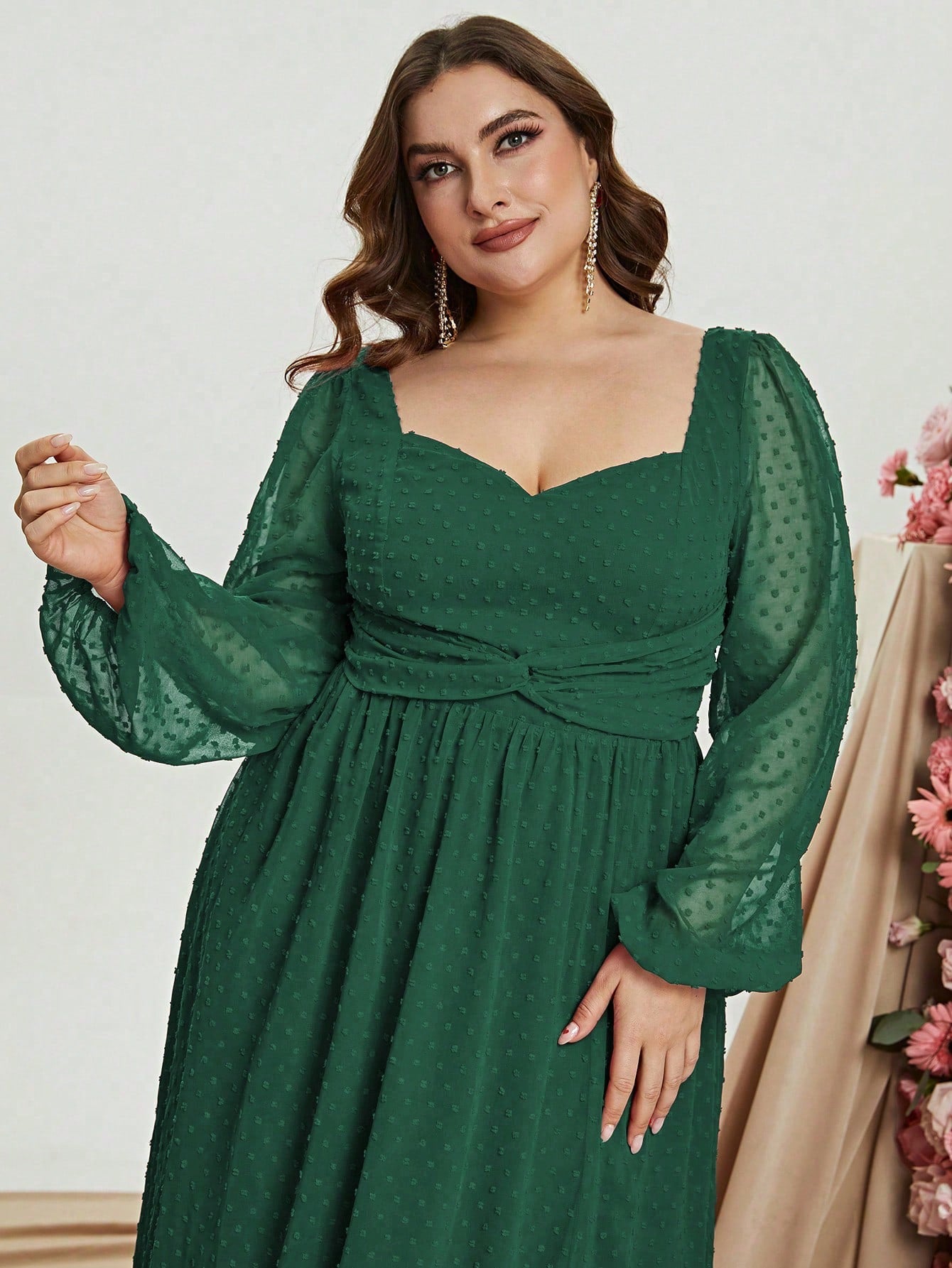 plus size a line dresses for women Glitter Print Sleeveless A-line Gown by Poly USA W1134 14W / Black/Turquoise or any evening that deserves a statement look plus Size Dresses for Women