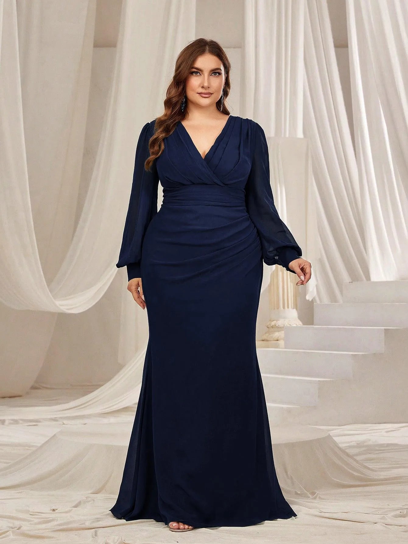 Evening Dresses Tall Length Dresses Guest Dresses Party Wear Plus Size Boutique Maxi Dresses Plus Surplice Neck Lantern Sleeves Chiffon Formal Evening Dresses Tall Length Dresses Guest Dresses Party Wear Plus Size Boutique Maxi Dresses Plus Surplice Neck Lantern Sleeves Chiffon Formal