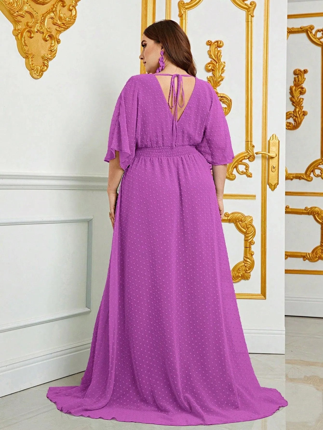 chiffon butterfly dress Elegant Long Chiffon Butterfly Print Dress for Women Perfect for Spr Canary Houze