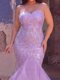 Plus Sequin Cami Mermaid Dress