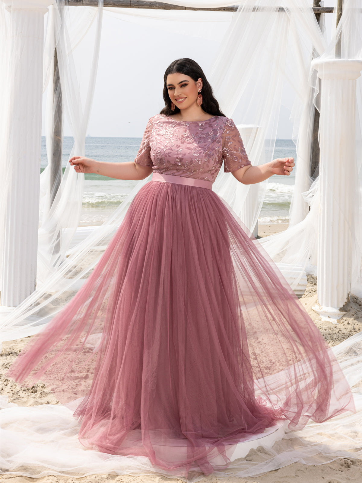 Tulle Next Plus Size Evening Dresses Bode Sequin Embroidered Lace And Tulle Gown PLUS SIZE Tadashi Tulle Next Plus Size Evening Dresses Bode Sequin Embroidered Lace And Tulle Gown PLUS SIZE Tadashi