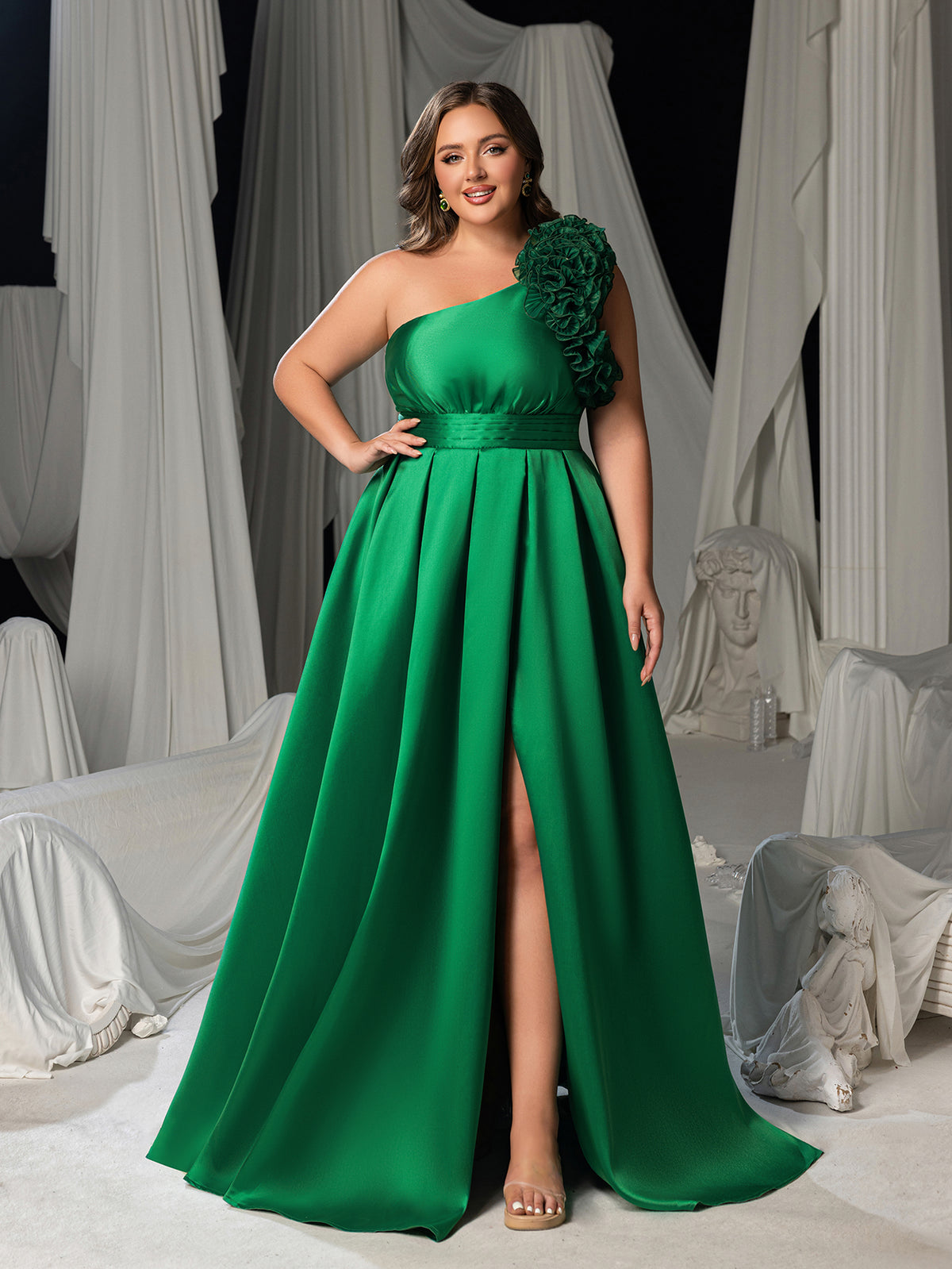 one shoulder statement dress Side To Side One Shoulder Statement Dress VICI