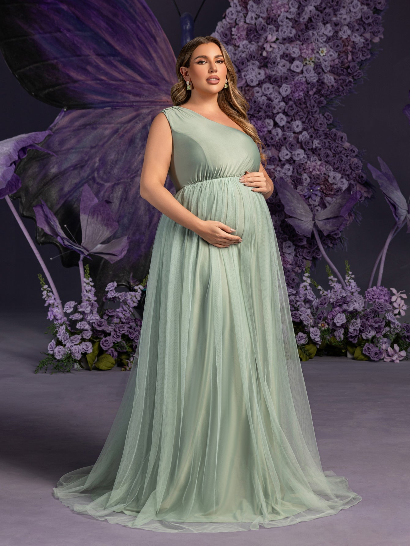 sheer tulle maternity dress Shop Sheer Maternity Dress For Photoshoot, Tulle Maternity Robe, Pregnancy Dress