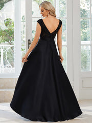 Elegant Sleeveless High-low Lace Top Wedding Guest Dress