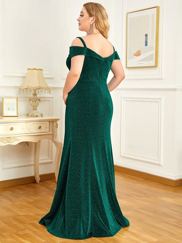 Plus Size High Stretch Long Mother of The Bride Dresses