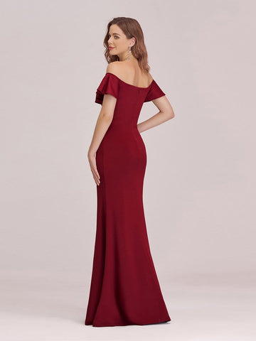 Sexy Off Shoulder Mermaid Evening Dress with Appliques
