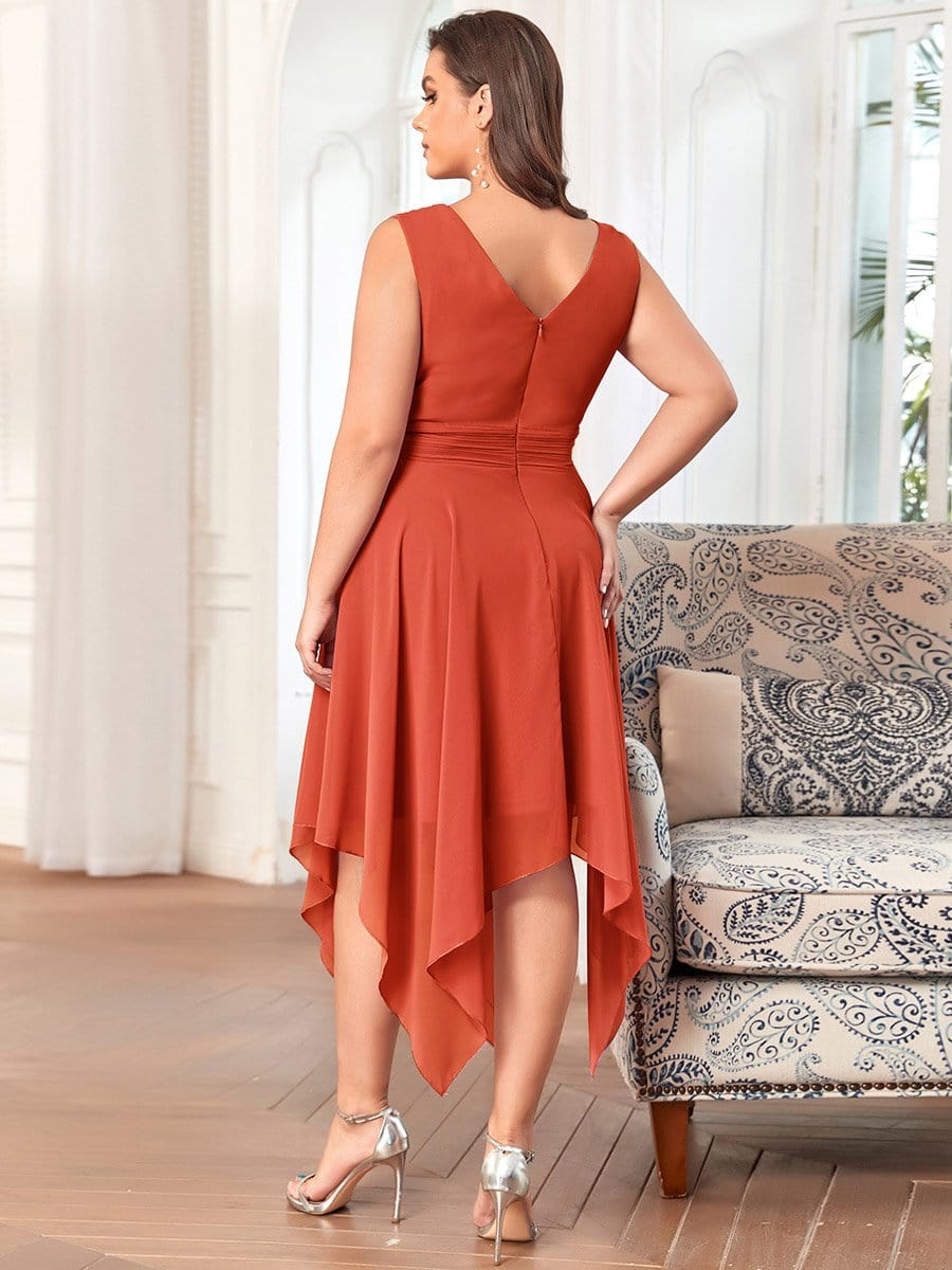 Plus Size Sleeveless Cocktail Formal Dresses for Homecoming